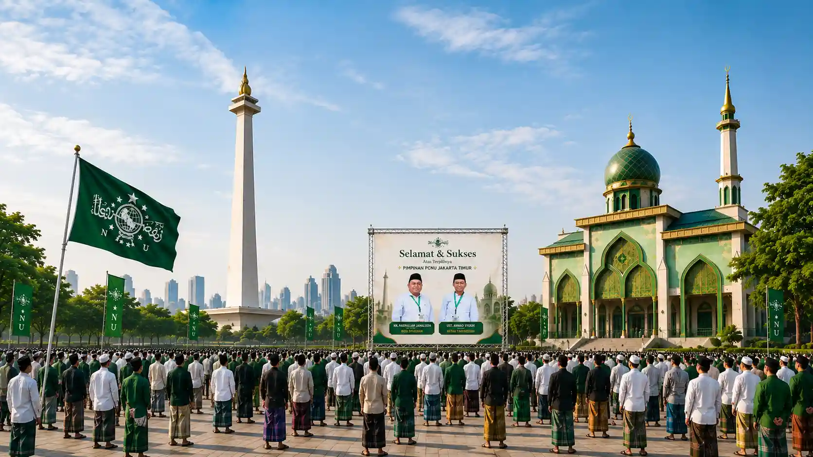 Kebersamaan pengurus dan warga PCNU Pengurus Cabang Kabupaten Boyolali